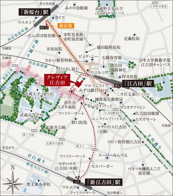 現地案内図