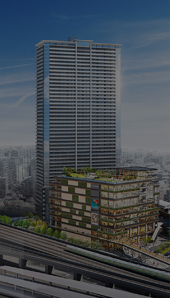 西日暮里駅前地区第一種市街地再開発事業完成予想CG(提供画像)