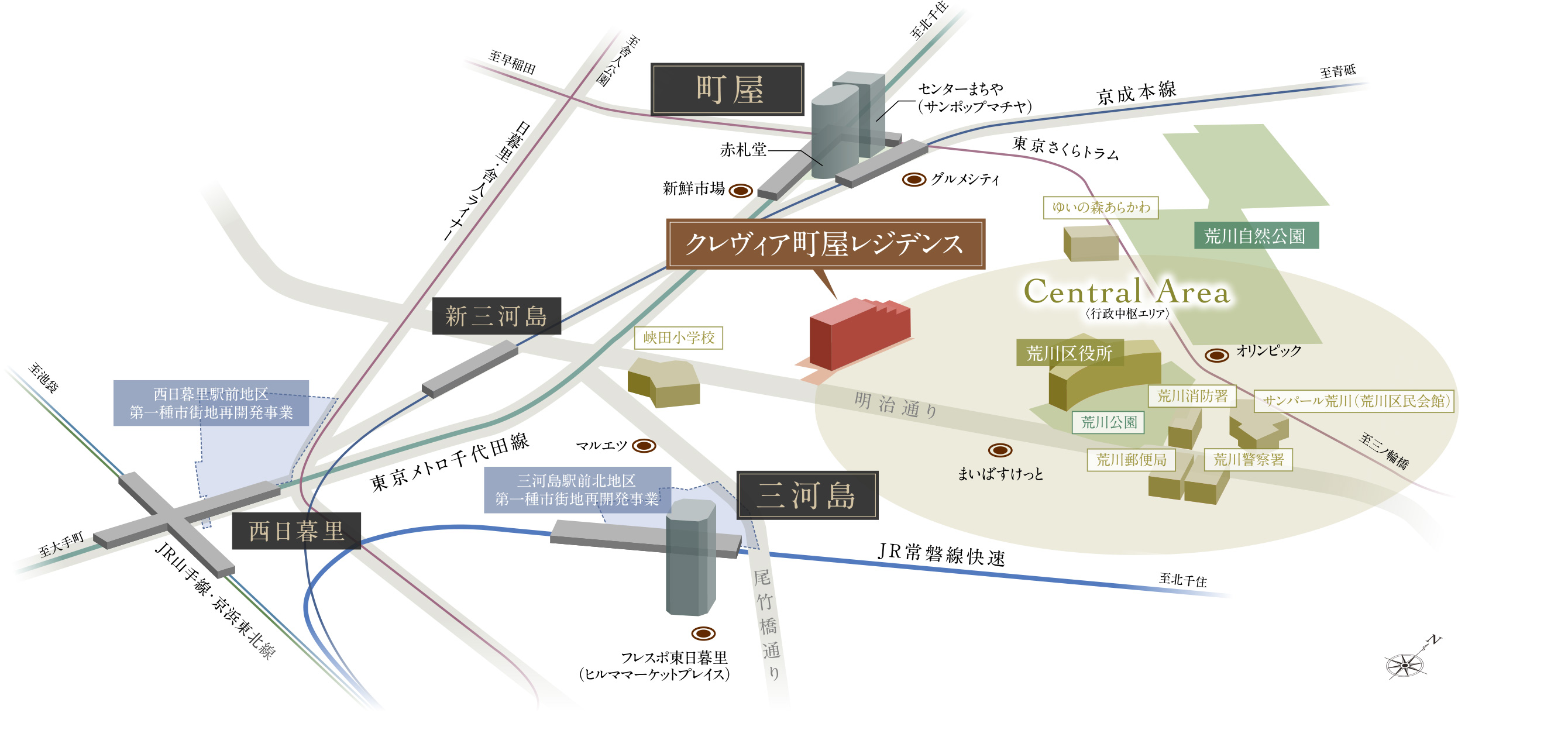 現地周辺立地概念図※1