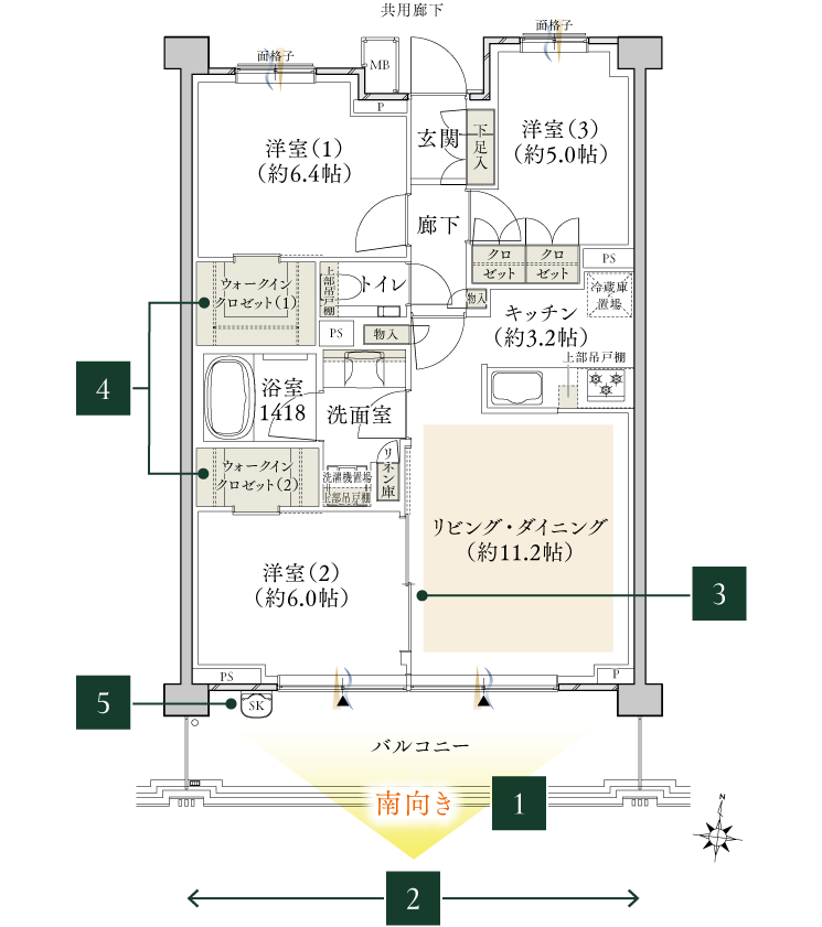 B TYPE 間取り図